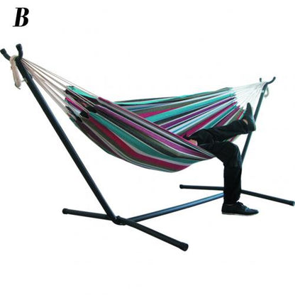 Foldable Portable Garden Stripe Canvas Hammock Sleeping