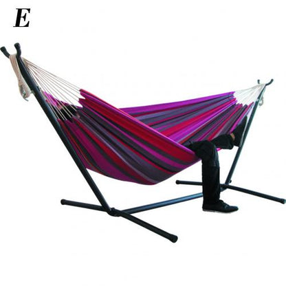 Foldable Portable Garden Stripe Canvas Hammock Sleeping