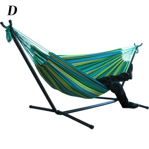 Foldable Portable Garden Stripe Canvas Hammock Sleeping