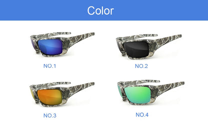 NEWBOLER Fishing Sunglasses 4 Polarized UV lens Camouflage Frame Men Women