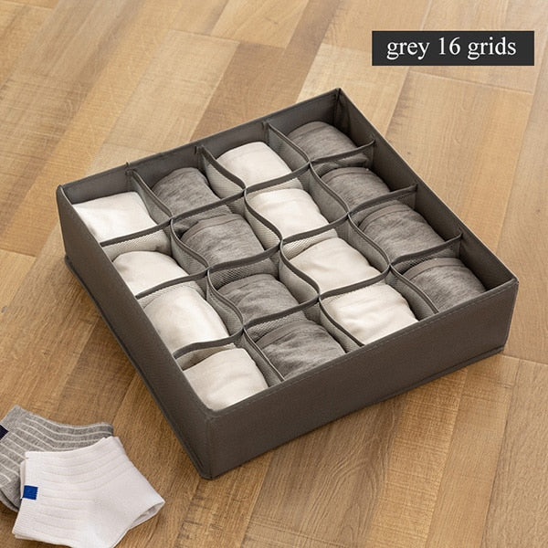 Closet organizer for socks home separated underwear storage box Dormitory