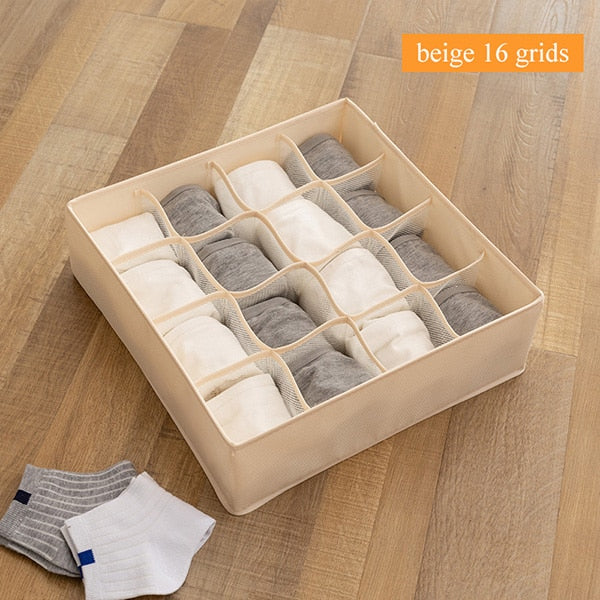 Closet organizer for socks home separated underwear storage box Dormitory