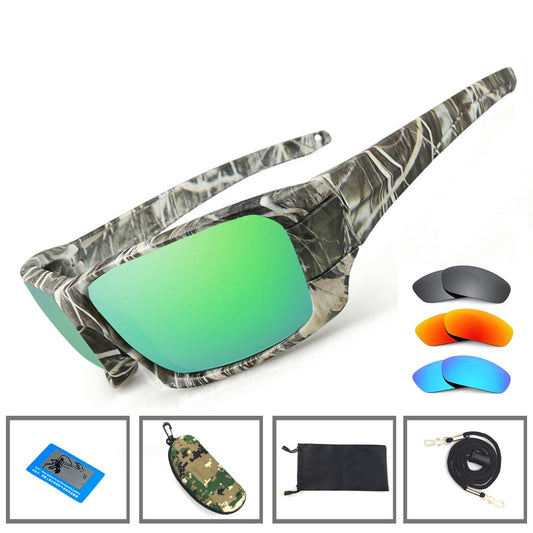 NEWBOLER Fishing Sunglasses 4 Polarized UV lens Camouflage Frame Men Women