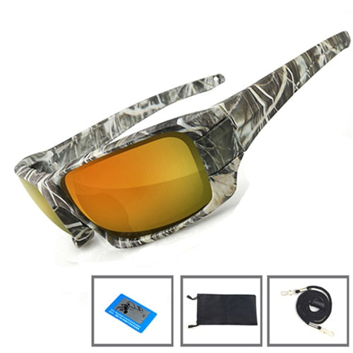 NEWBOLER Fishing Sunglasses 4 Polarized UV lens Camouflage Frame Men Women