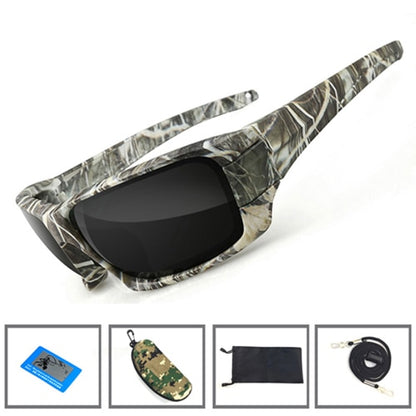 NEWBOLER Fishing Sunglasses 4 Polarized UV lens Camouflage Frame Men Women