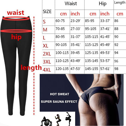 Womens Silver ion coating Thermo Pants Sweat Sauna Suits Body Shapers