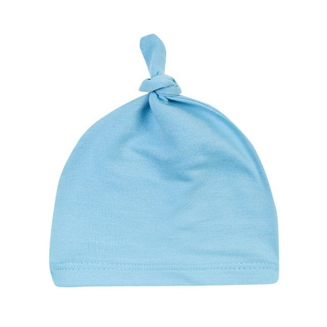 Newborn Baby Cotton Knot Beanies Toddler Girls Sleep Caps