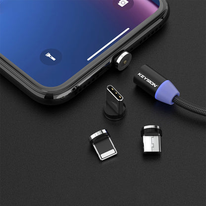 LED Magnetic USB Cable Fast Charging Type C Cable Magnet Charger