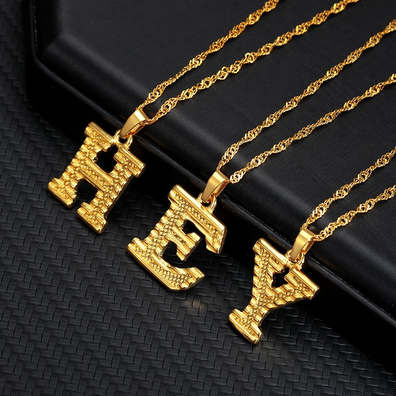 Collier Femme Capital Letter Neckaces For Women