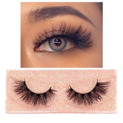 FOXESJI Makeup Eyelashes 3D Mink Lashes Fluffy Soft Wispy