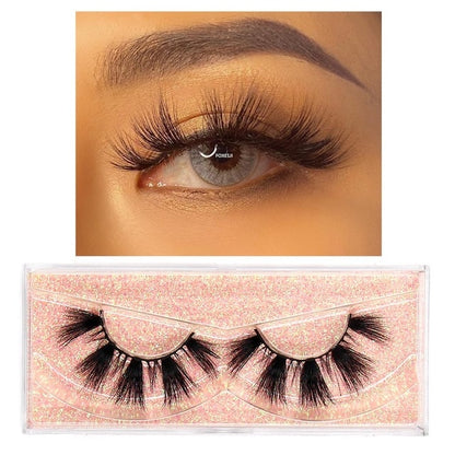 FOXESJI Makeup Eyelashes 3D Mink Lashes Fluffy Soft Wispy