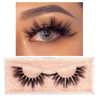 FOXESJI Makeup Eyelashes 3D Mink Lashes Fluffy Soft Wispy