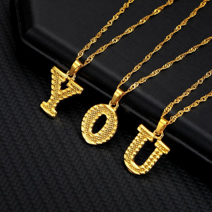 Collier Femme Capital Letter Neckaces For Women