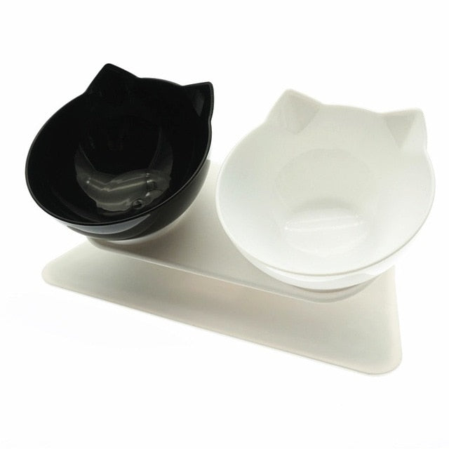 Non-Slip Double Cat Bowl Dog Bowl With Stand Pet Feeding Cat Water Bowl For Cats