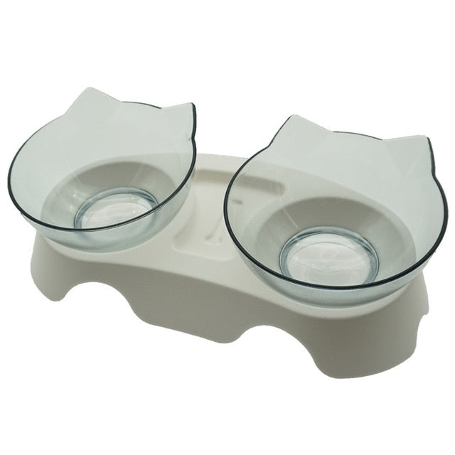 Non-Slip Double Cat Bowl Dog Bowl With Stand Pet Feeding Cat Water Bowl For Cats