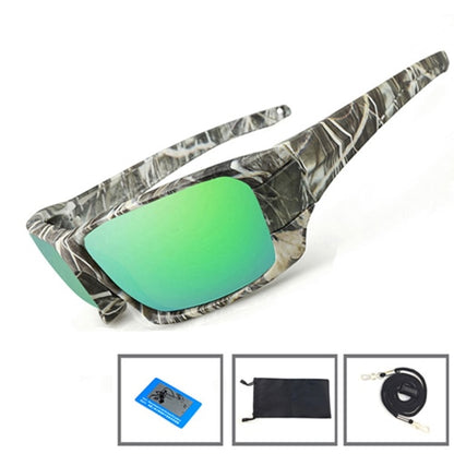 NEWBOLER Fishing Sunglasses 4 Polarized UV lens Camouflage Frame Men Women