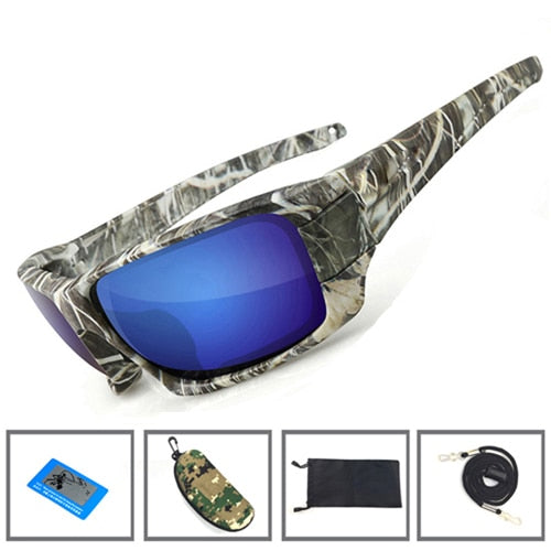 NEWBOLER Fishing Sunglasses 4 Polarized UV lens Camouflage Frame Men Women