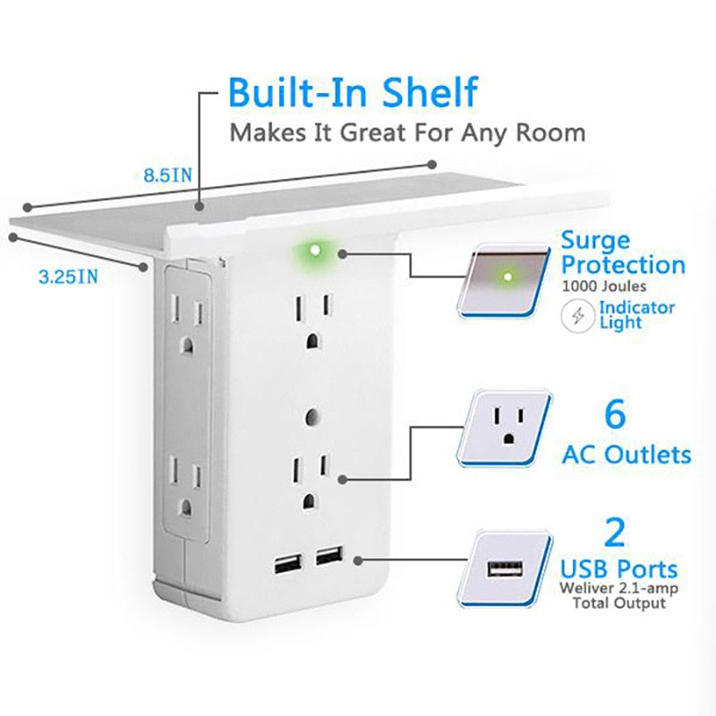 Octacore-8 Port Socket Shelf