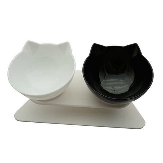 Non-Slip Double Cat Bowl Dog Bowl With Stand Pet Feeding Cat Water Bowl For Cats