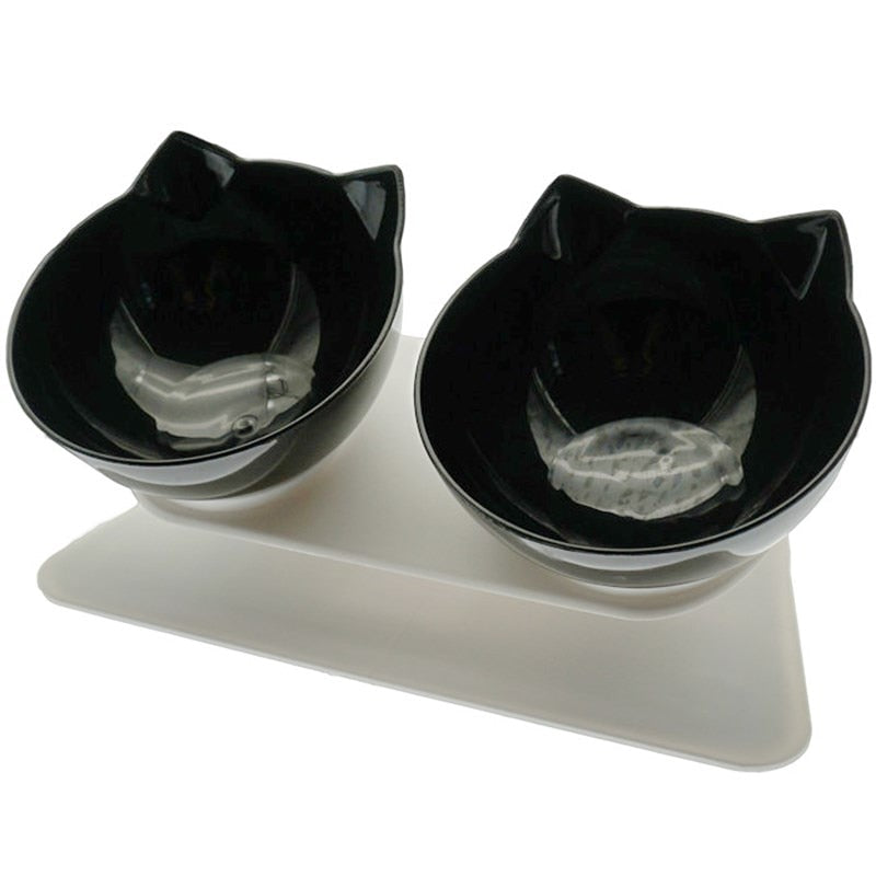 Non-Slip Double Cat Bowl Dog Bowl With Stand Pet Feeding Cat Water Bowl For Cats