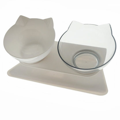 Non-Slip Double Cat Bowl Dog Bowl With Stand Pet Feeding Cat Water Bowl For Cats