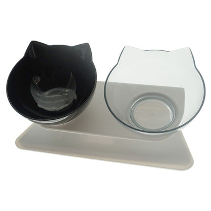 Non-Slip Double Cat Bowl Dog Bowl With Stand Pet Feeding Cat Water Bowl For Cats