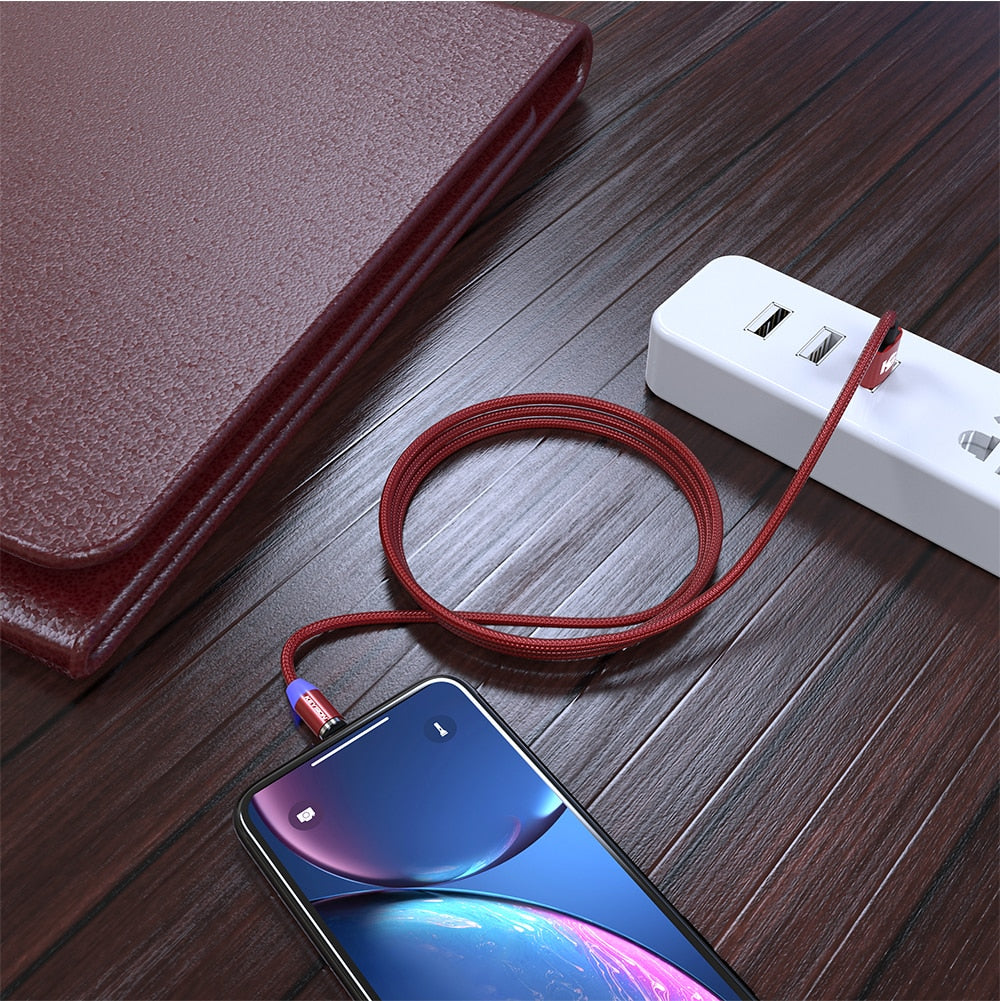 LED Magnetic USB Cable Fast Charging Type C Cable Magnet Charger