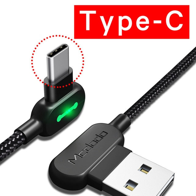 LED USB Cable Fast Charging Mobile Phone Charger