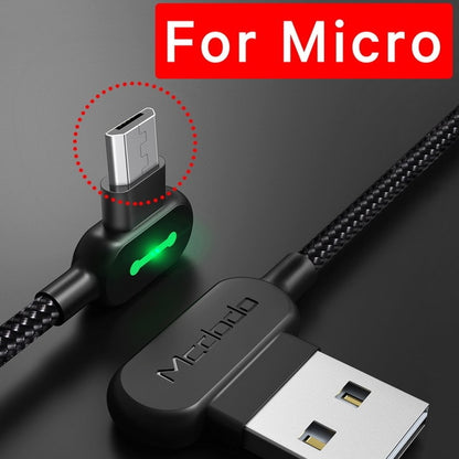 LED USB Cable Fast Charging Mobile Phone Charger